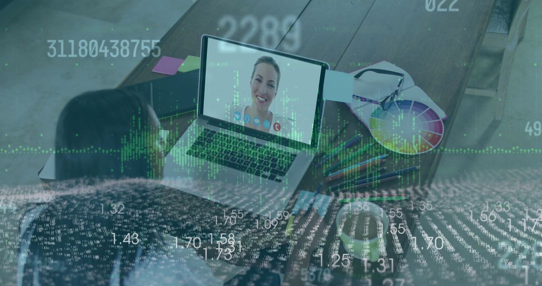 Online Collaboration with Colleague in Creative Workspace