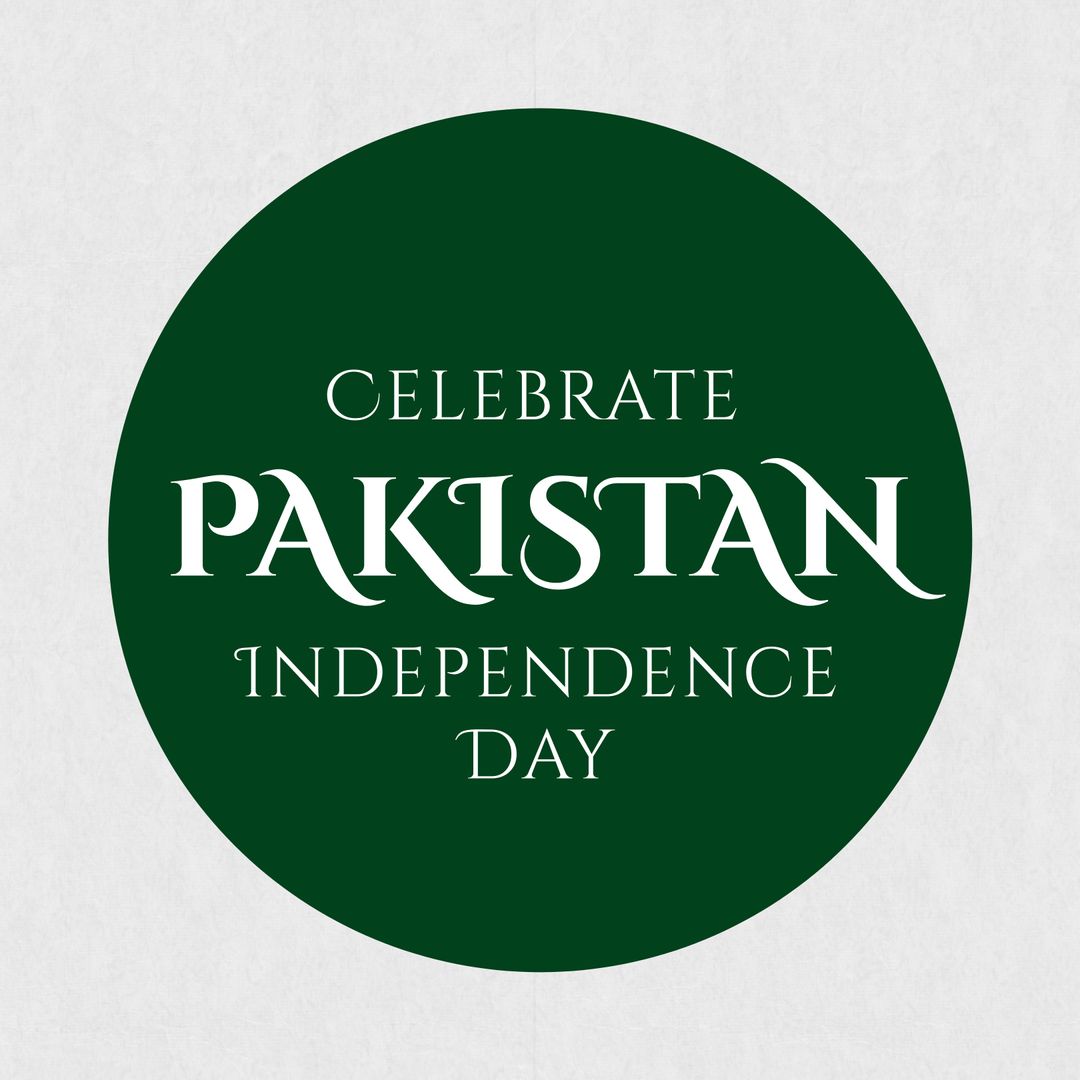 Celebrate Pakistan Independence Day with Green and White Design