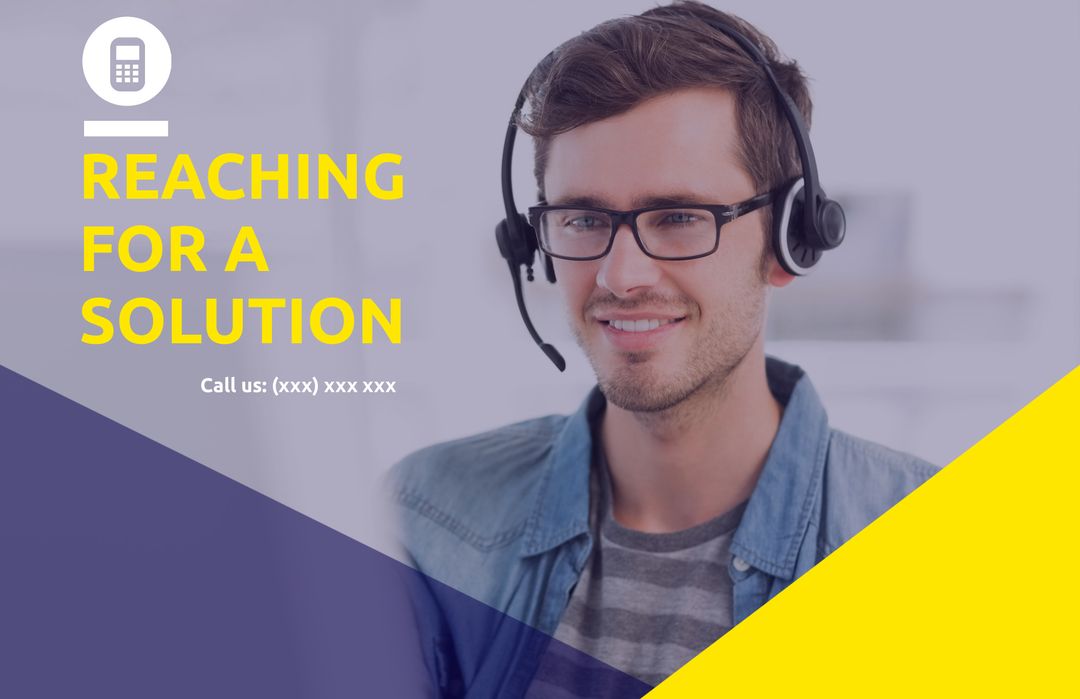 Friendly Customer Support Representative Wearing Headset