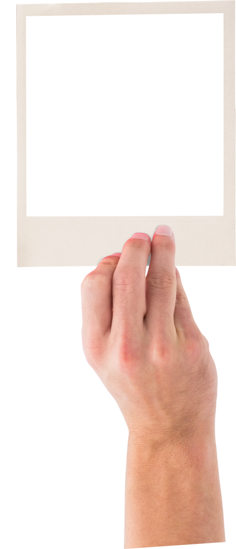 Hand Holding Transparent Photo Frame Isolated on White Background - Download Free Stock Images Pikwizard.com