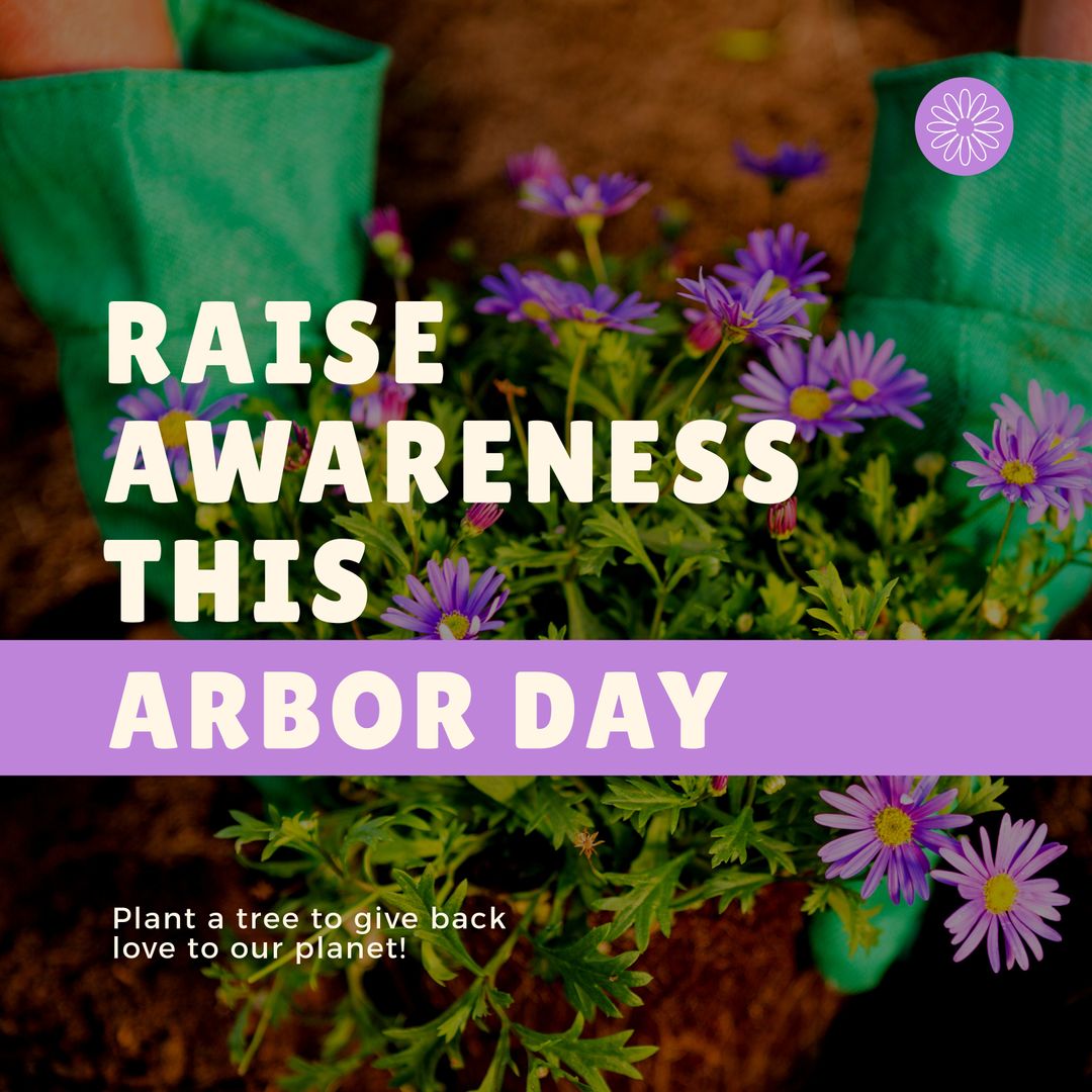 Promoting Arbor Day with Flower Planting Activity