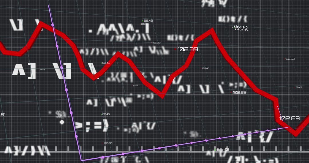 Abstract Financial Graphs Displaying Market Trends