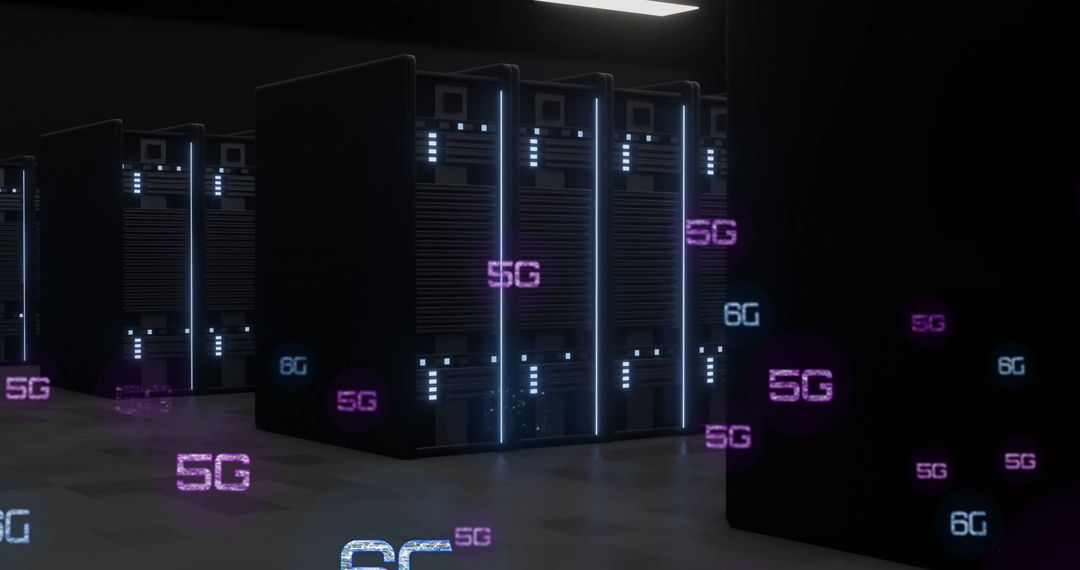 Futuristic Data Center with 5G and 6G Network Technology