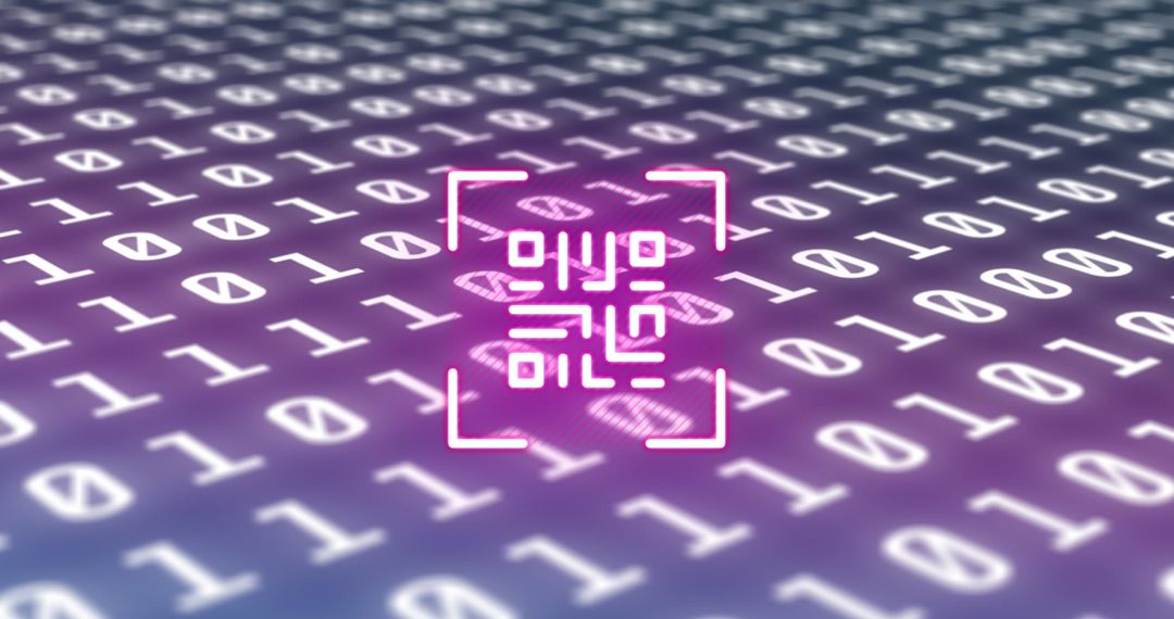 Binary Code Flowing Across Digital Screen Illustrating Cloud Computing Concept