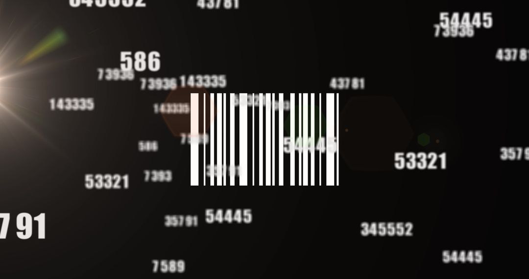 Abstract Barcode on Data Processing Background for Digital Business - Free Images, Stock Photos and Pictures on Pikwizard.com