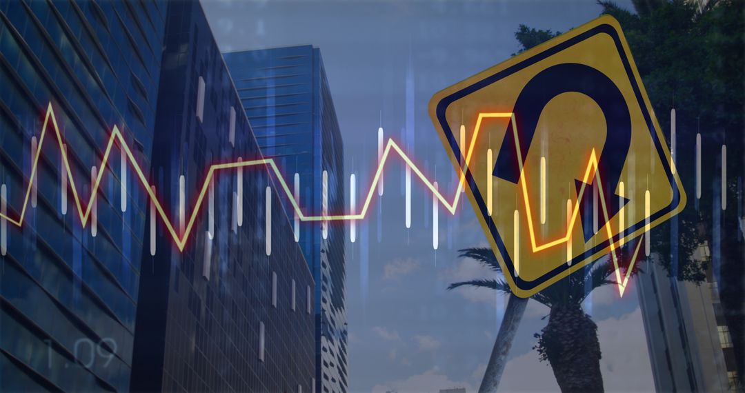 Financial Data Analytics and Urban Business Concept