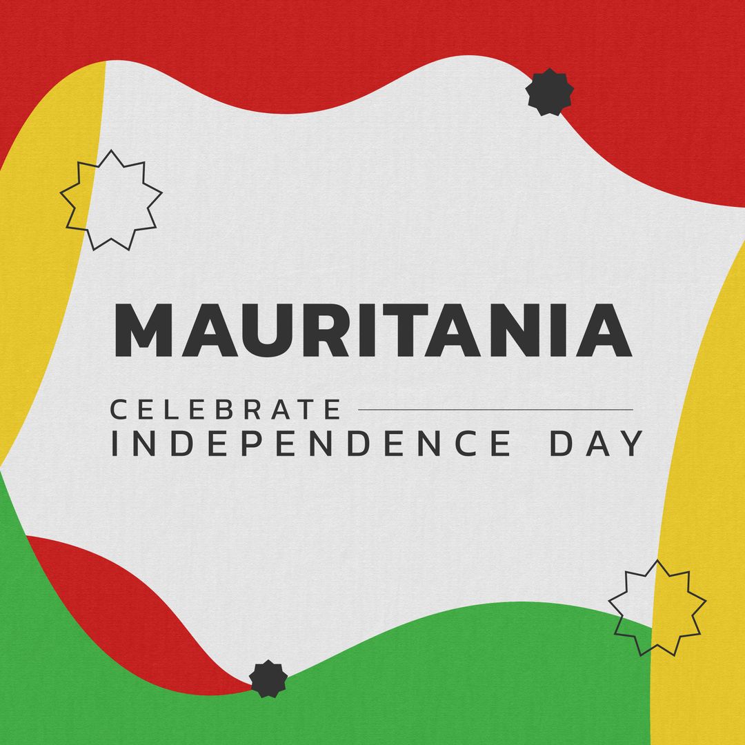 Mauritania Independence Day Celebration Concept