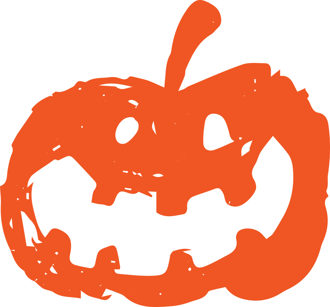 Hand-drawn Transparent Jack-o'-Lantern with Scary Smile - Download Free Stock Images Pikwizard.com