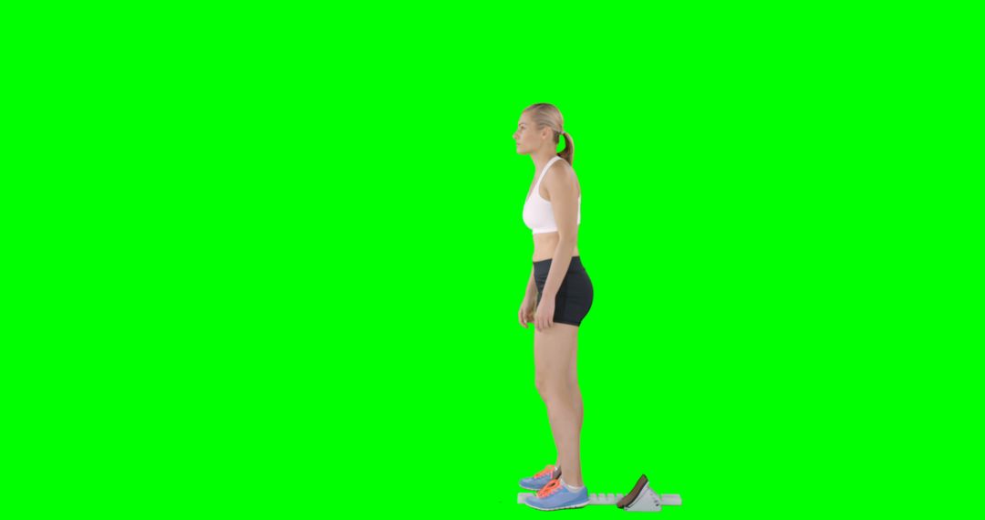 Woman Exercising against Green Screen for Fitness Training Concepts - Free Images, Stock Photos and Pictures on Pikwizard.com