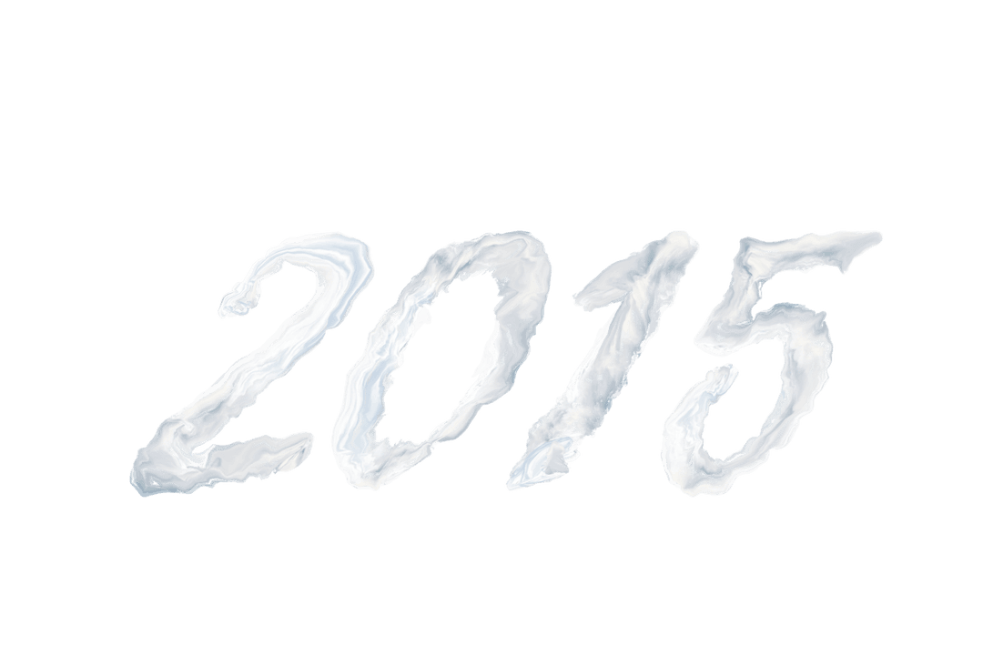 2015 Celebratory Text Transparent Background Holiday Design