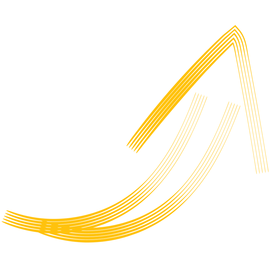 Abstract Yellow Hand Painted Up Arrow Transparent Design