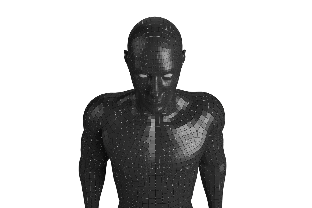 Detailed 3D Model of Man on Transparent Background for Computing - Download Free Stock Images Pikwizard.com