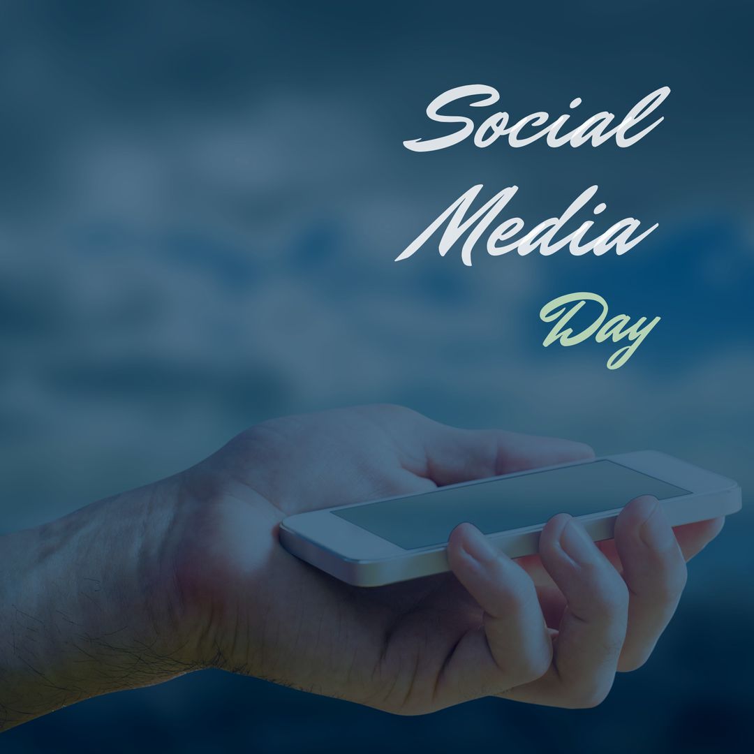 Celebrating Social Media Day with Smartphone Illustration - Download Free Stock Templates Pikwizard.com