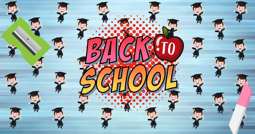 Vibrant Back to School Design with Playful Elements