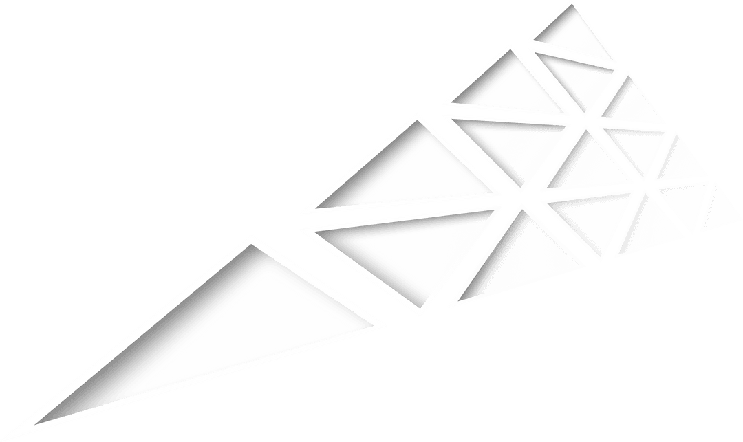 Geometric Triangle Formation Transparent Design
