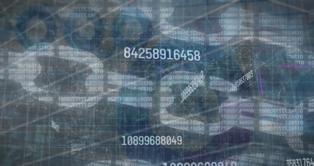 Digital Security and Financial Data Integration Concept