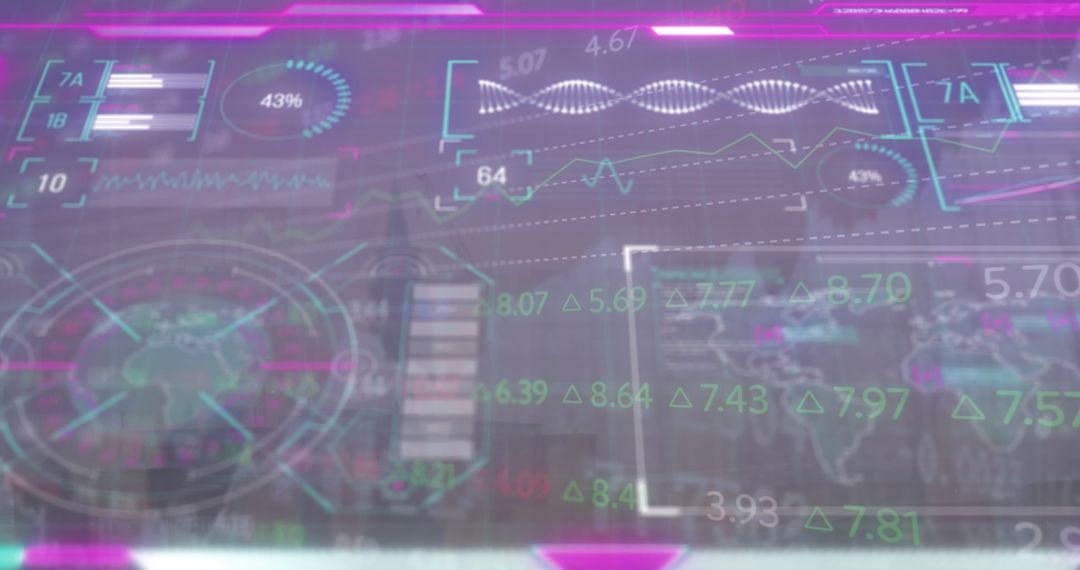 Futuristic Holographic Data Interface with Analytics