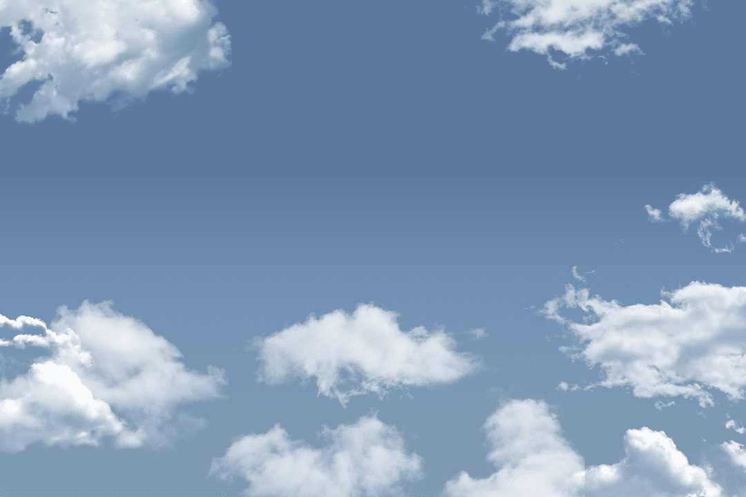 Clouds with Blue Sky on Transparent Background for Nature Concepts