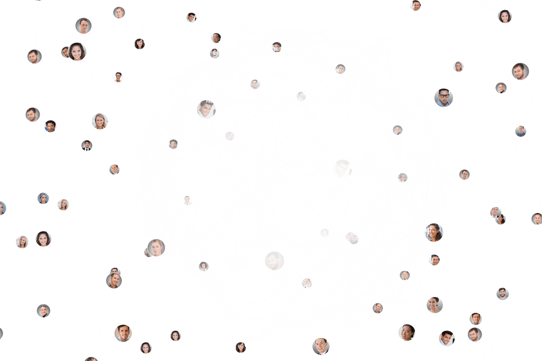 Intricate Network Web on Transparent Background