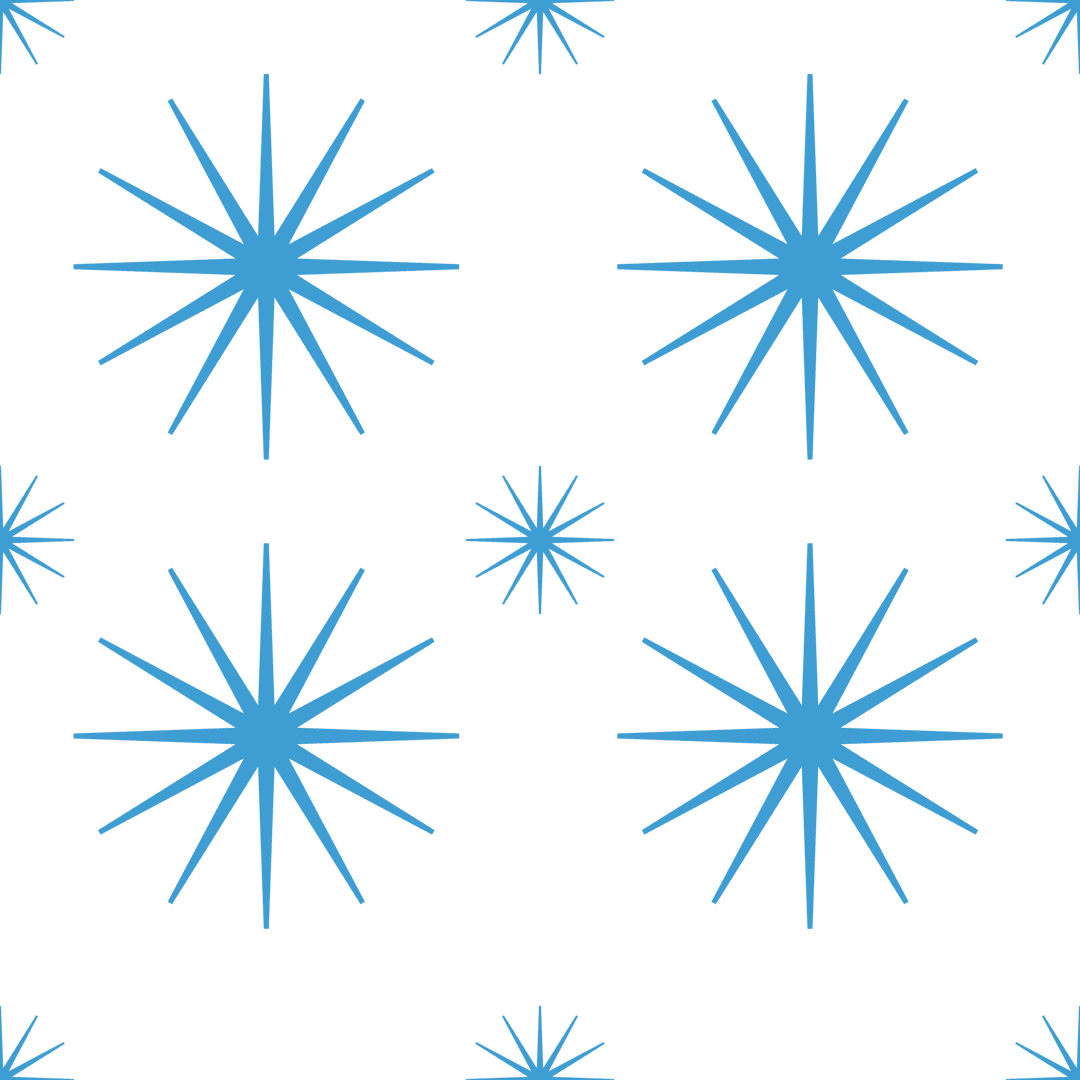 Blue Starburst Pattern on Transparent Background Vector Art