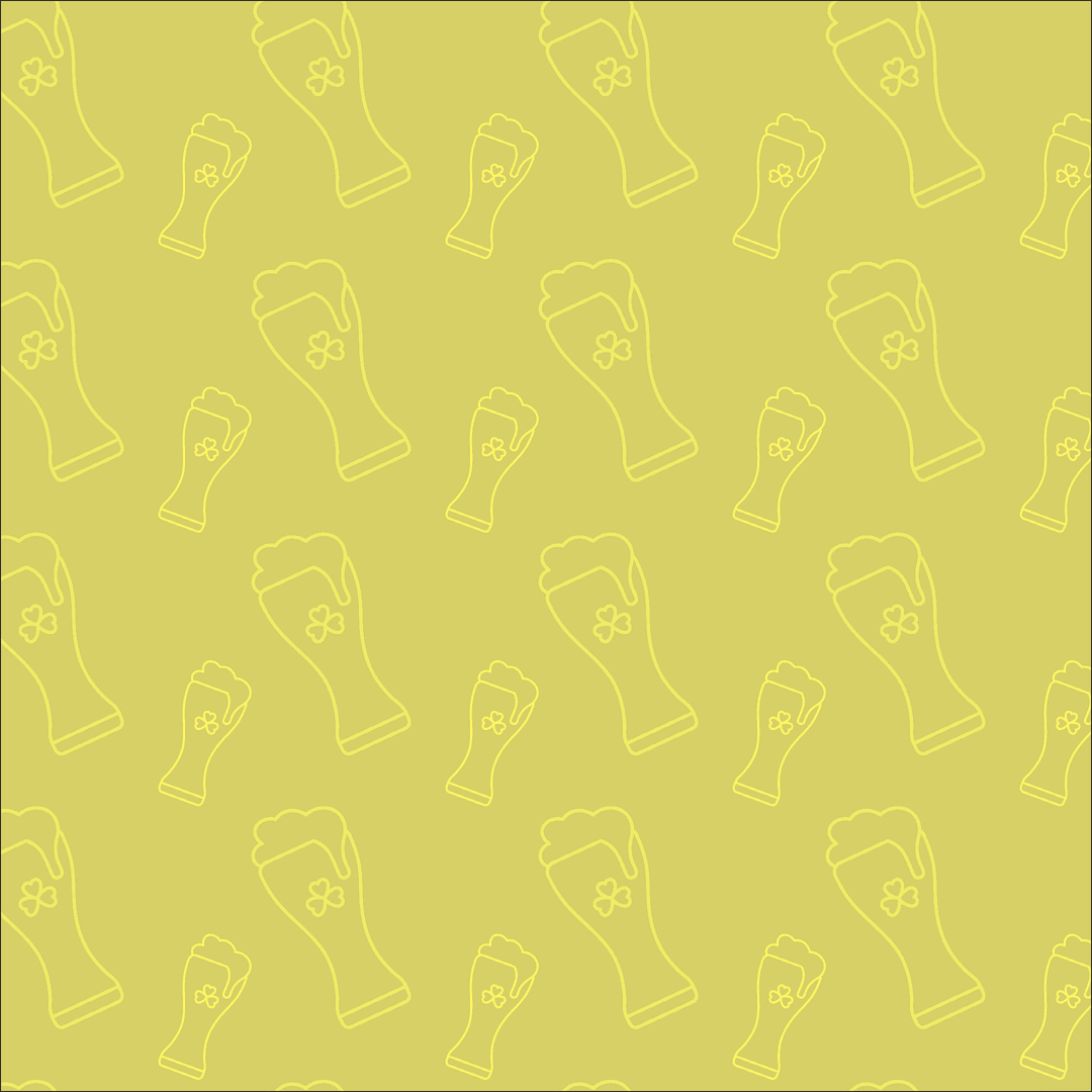 Transparent Fist Line Art Pattern on Yellow Background