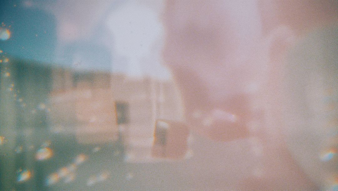 Dreamy Abstract Blur with Pastel Hues and Light Leaks