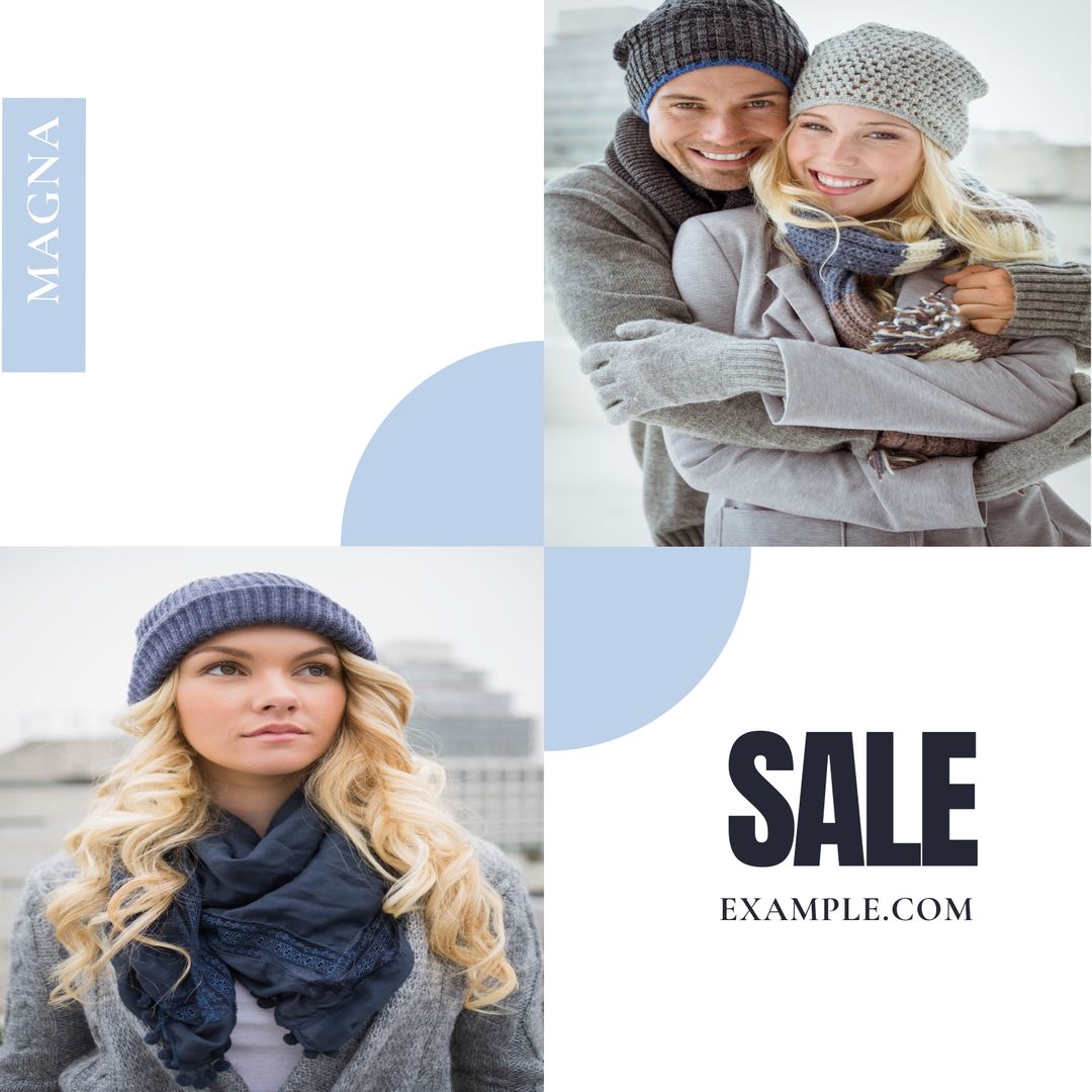 Winter Sale Advertisement with Warm Cozy Style