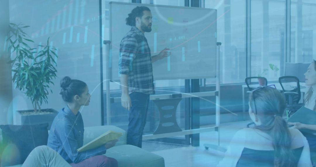 Business Team Analyzing Financial Data for Decision Making