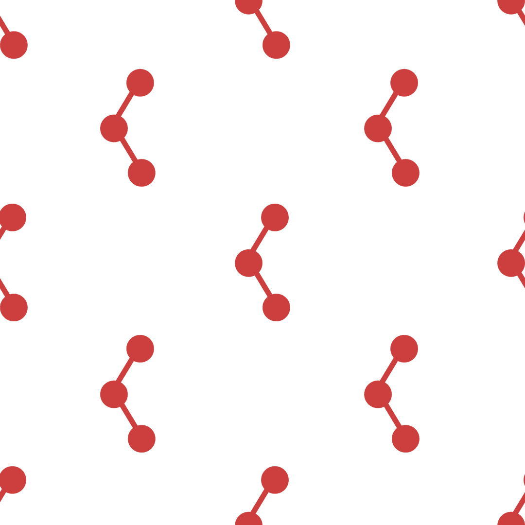 Red Patterned Vector Illustration on Transparent Background