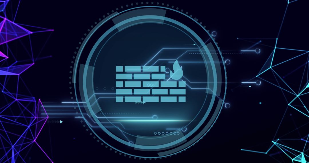 Digital Firewall Secures Data Flow with Futuristic Design