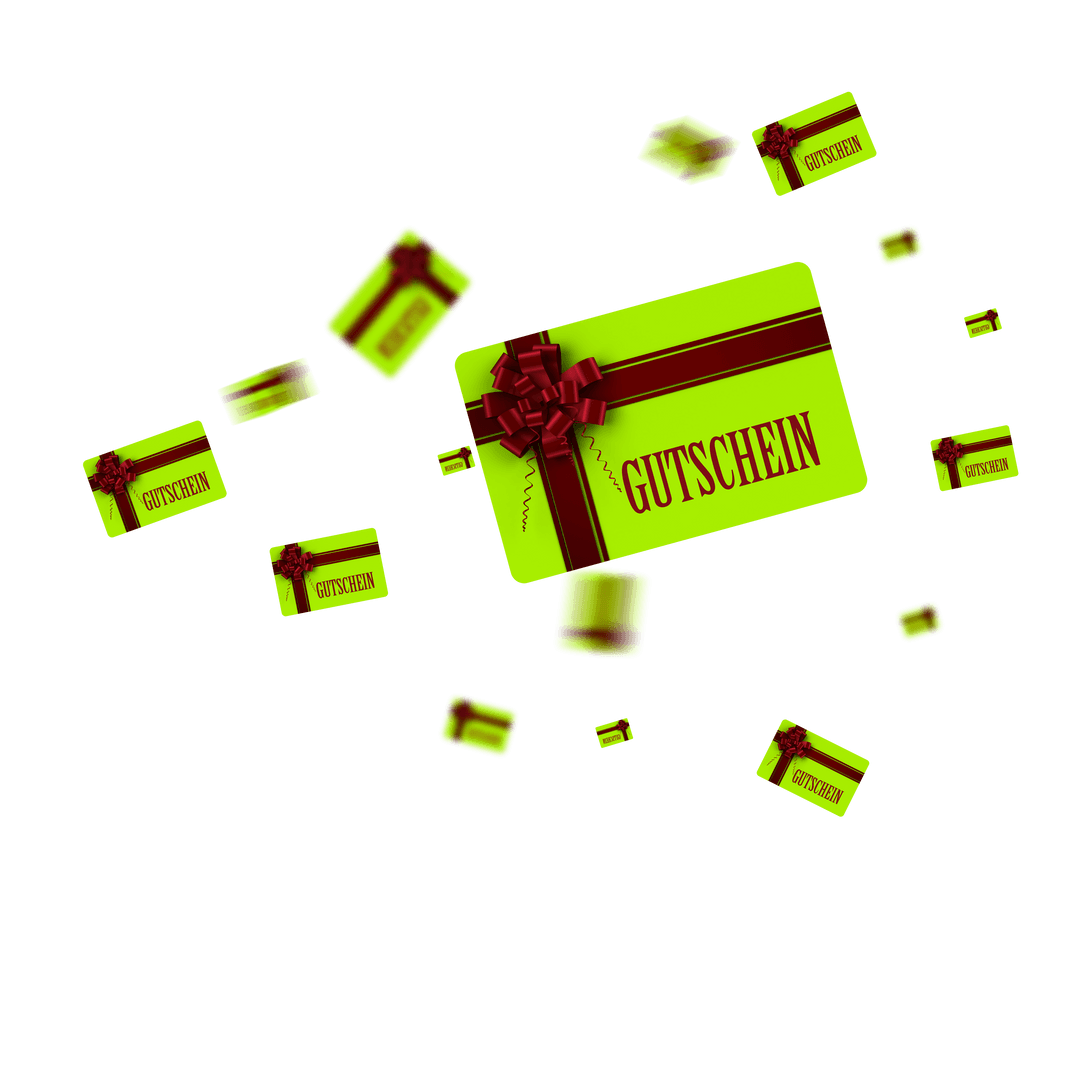 Floating Gift Cards with Gutschein Text on Transparent Background - Download Free Stock Images Pikwizard.com