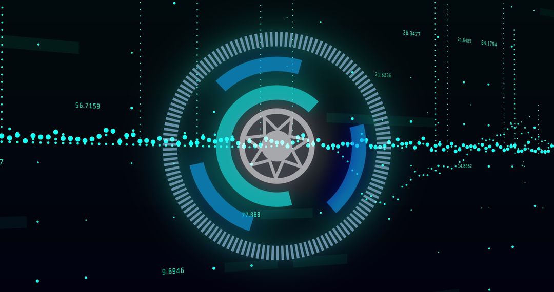 Futuristic Data Visualization With Circular Interface