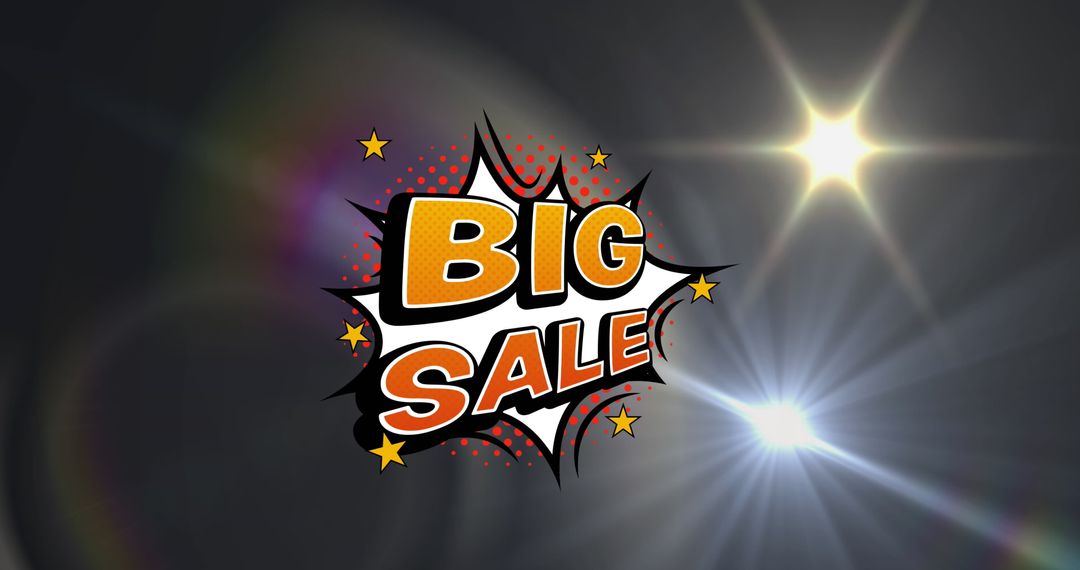 Big Sale Promotion Sparkling Background Design