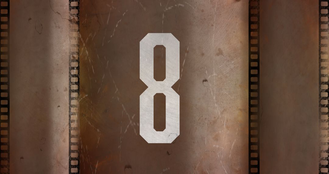 Vintage Film Countdown with Textured Backdrop - Free Images, Stock Photos and Pictures on Pikwizard.com