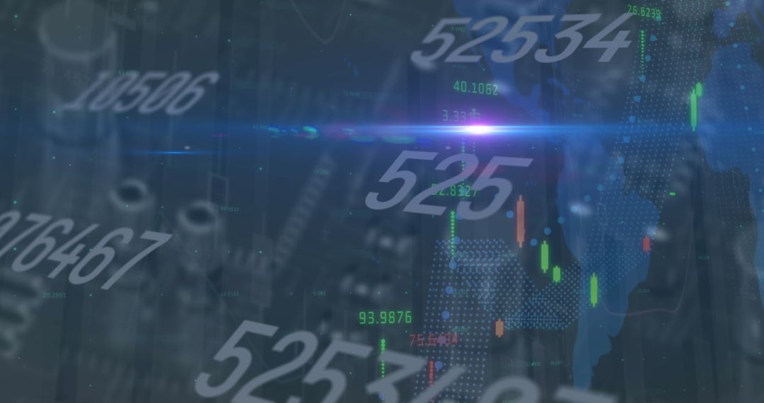 Digital Finance Analytics with Futuristic Numbers and Data Visualization