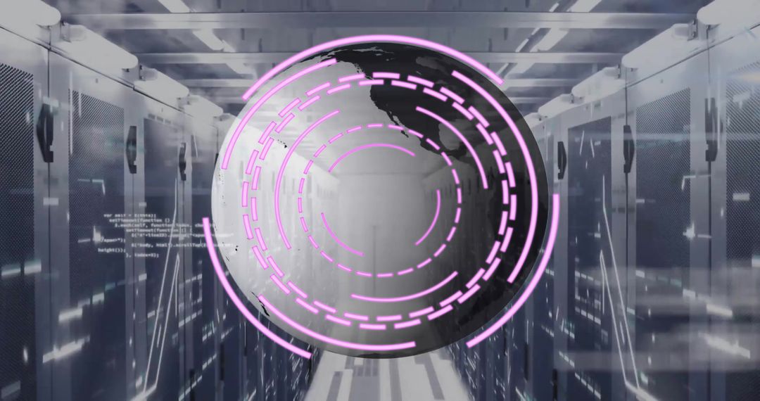 abstract data processing interface in modern server farm - Free Images, Stock Photos and Pictures on Pikwizard.com