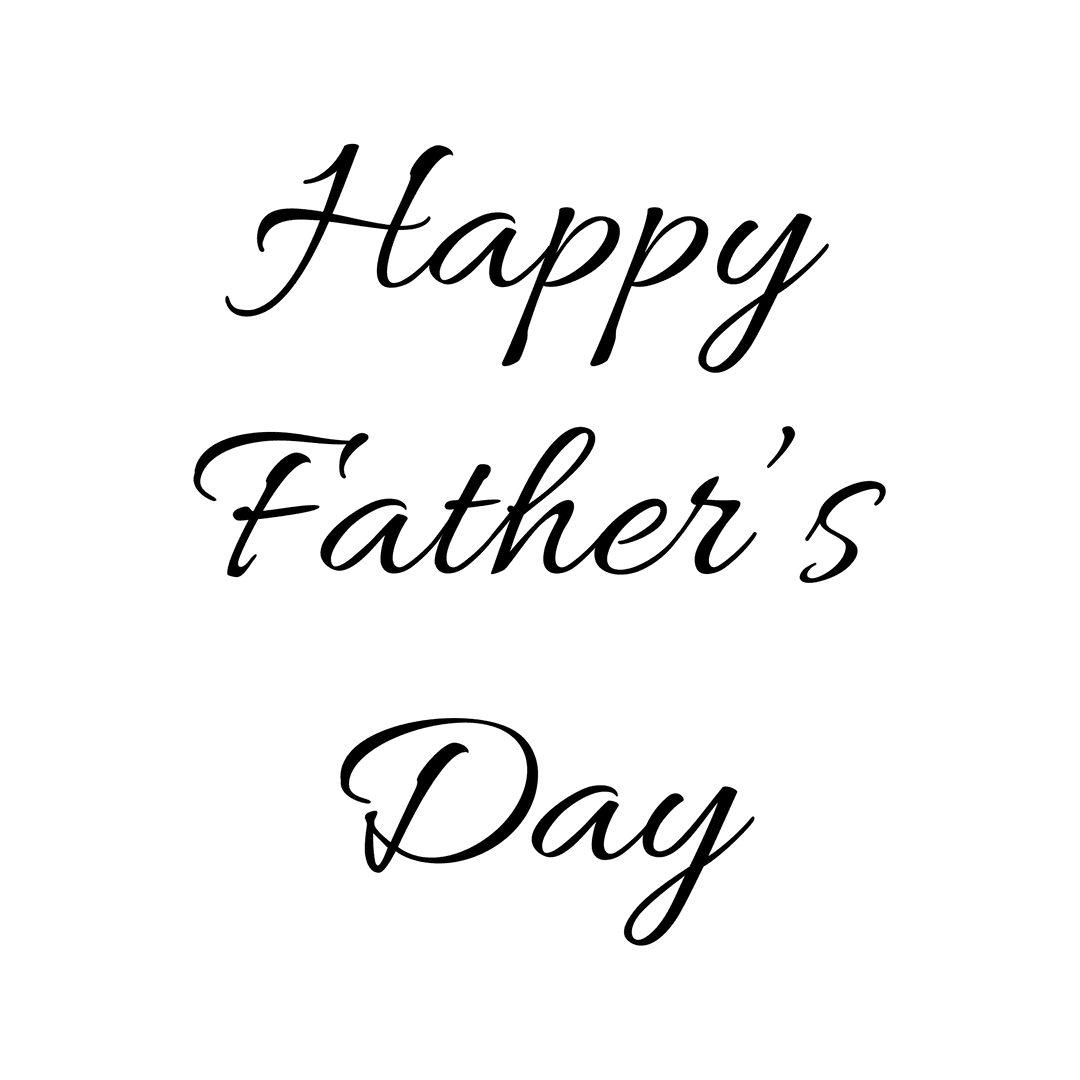 Transparent Happy Father's Day Celebration Design