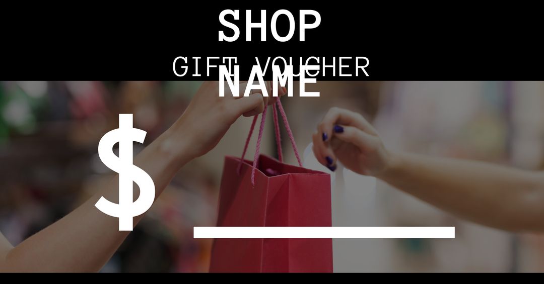Gift Voucher Design with Shopping Bag Exchange