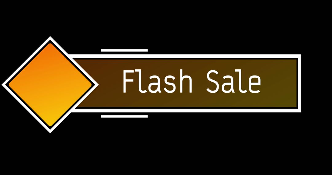 Flash Sale Banner with Dynamic Gradient Design