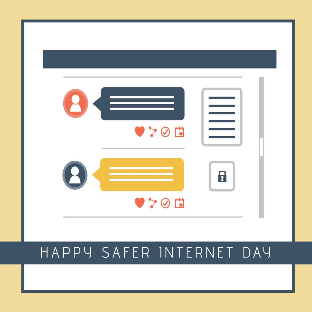 Safer Internet Day Social Media Awareness Concept