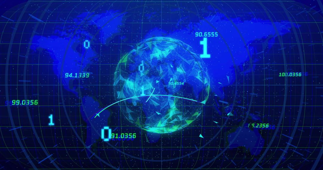 futuristic digital earth with binary code and global connectivity - Free Images, Stock Photos and Pictures on Pikwizard.com