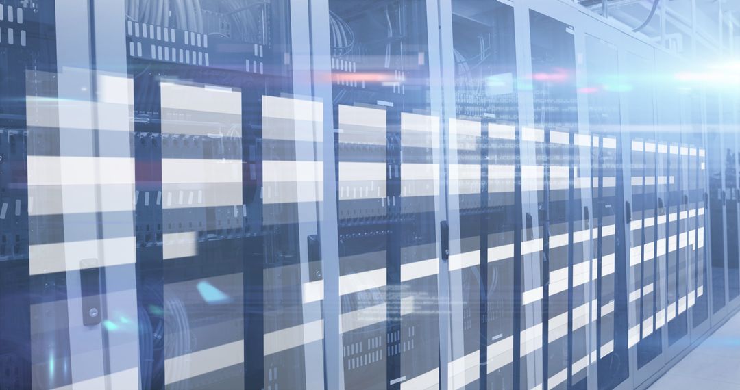 Advanced Data Processing Loug Server Room Tech Background