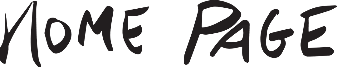 Stylish Handwritten Home Page Text on Transparent Background