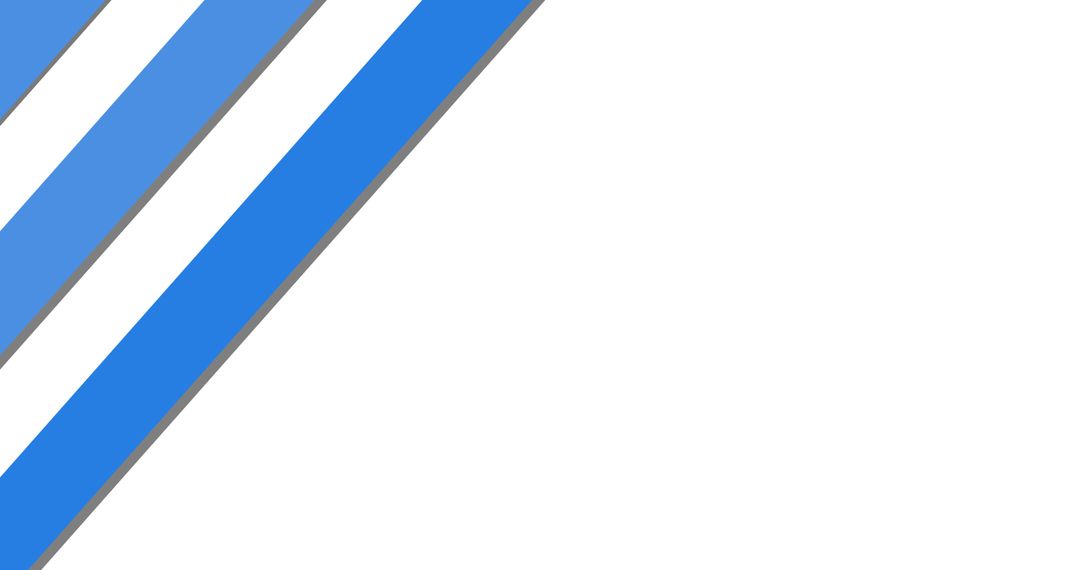 Blue Stripes on White Background with Copy Space