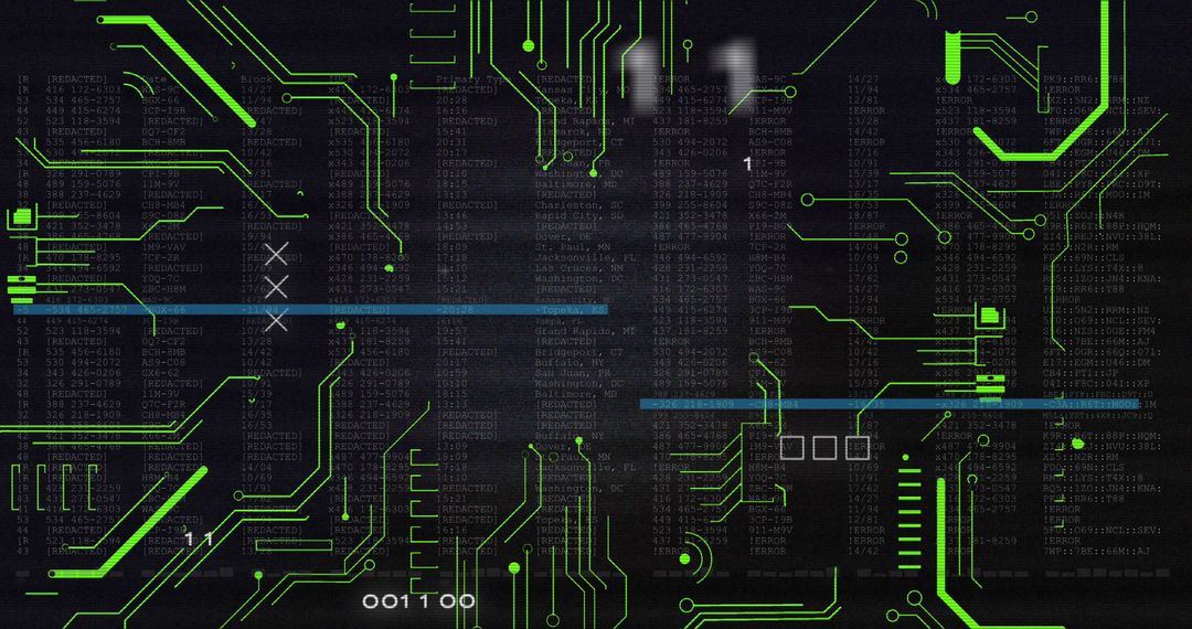 Digital Circuit Interface with Data Processing Theme - Free Images, Stock Photos and Pictures on Pikwizard.com
