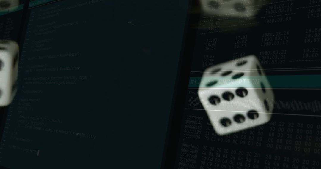 Tumbling Dice Against Digital Code Screens Explores Cybersecurity Concepts