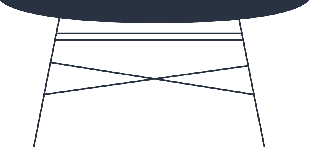 Transparent Wireframe Funnel with Industrial Elements
