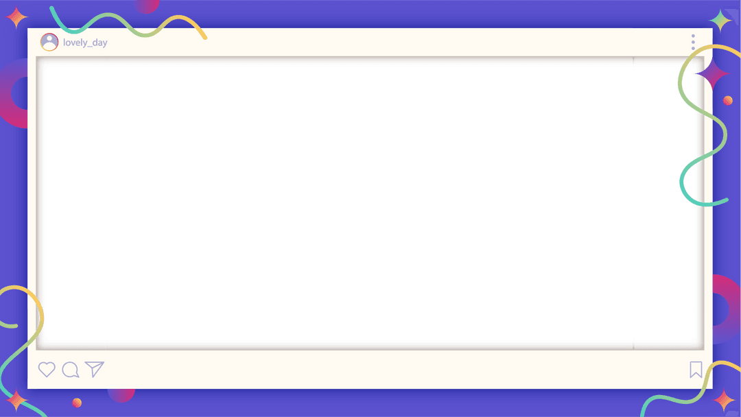 Modern Social Media Post Template with Transparent Cutout