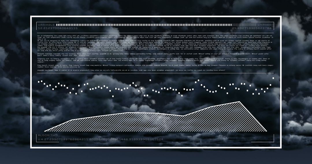 data processing interface with cloud background illustrating modern technology - Free Images, Stock Photos and Pictures on Pikwizard.com