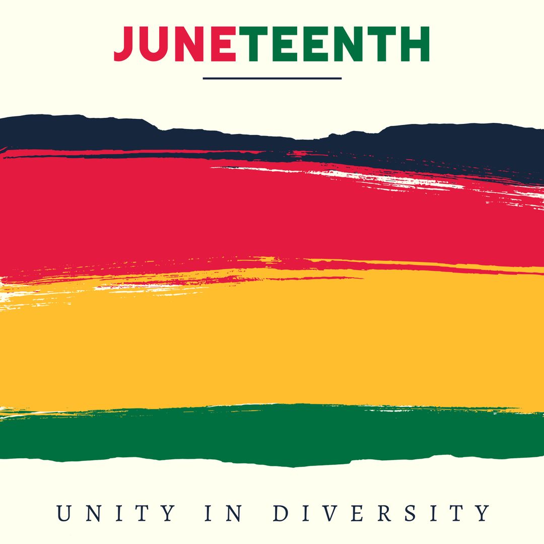 Juneteenth Unity and Diversity Celebration Abstract Art